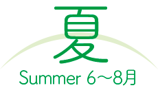 夏 summer:6〜8月